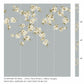 Rosa Wallpaper - Feather Grey/ Paper Lantern/Oyster - HDHW112888