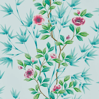 Lady Alford Wallpaper - Sky/Magenta - HDHW112901