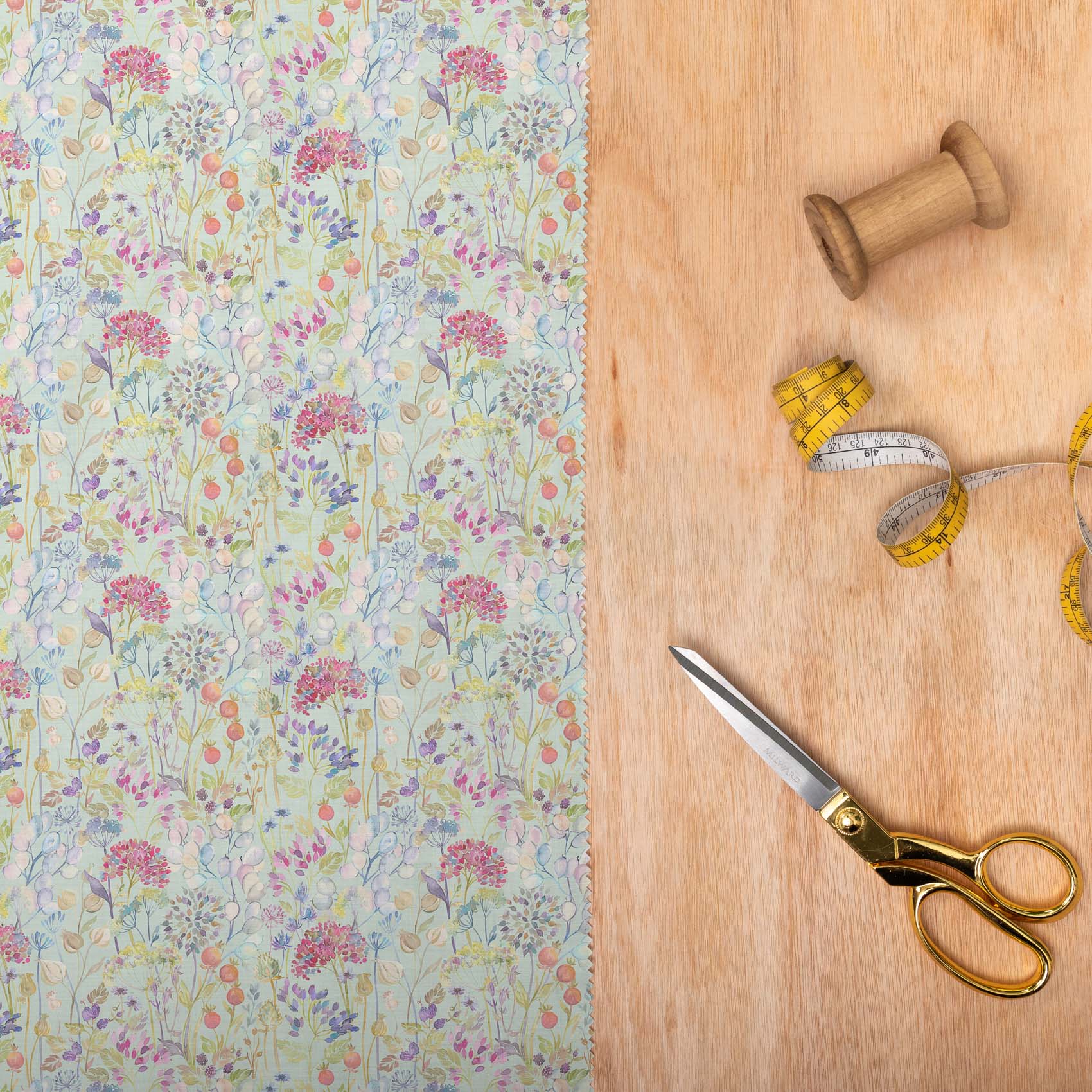 Hedgerow Duck Egg Lomond Pima Lawn Cotton - Dress Fabric