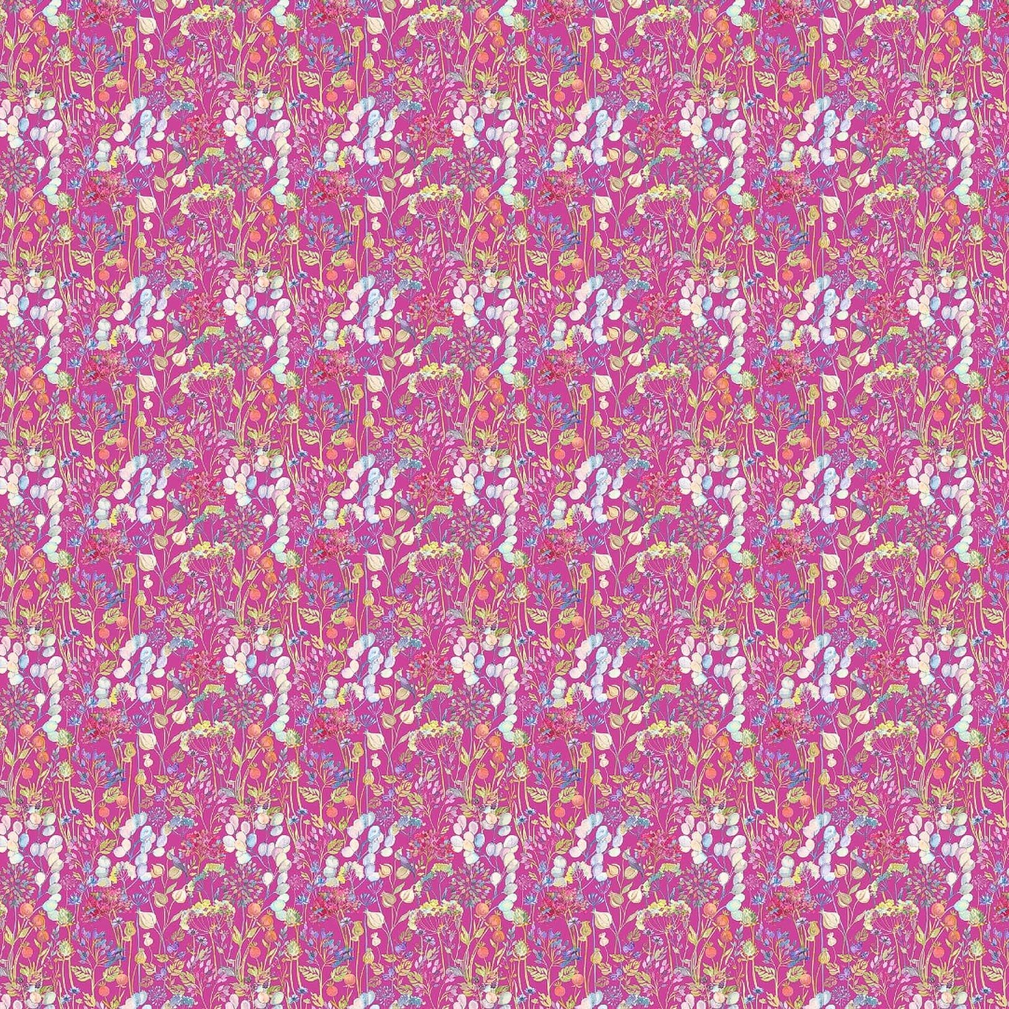 Hedgerow Fuchsia Lomond Pima Lawn Cotton - Dress Fabric