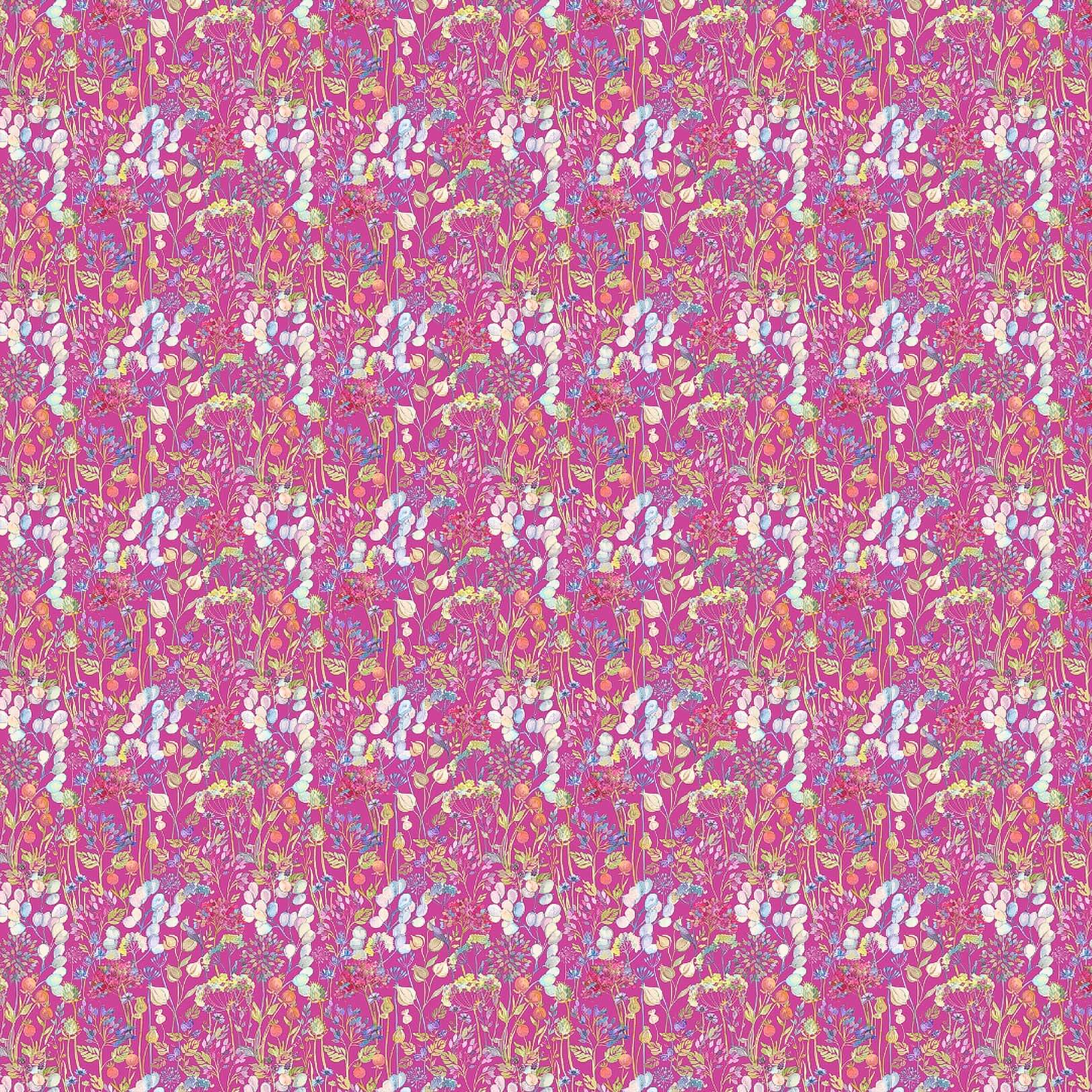 Hedgerow Fuchsia Lomond Pima Lawn Cotton - Dress Fabric