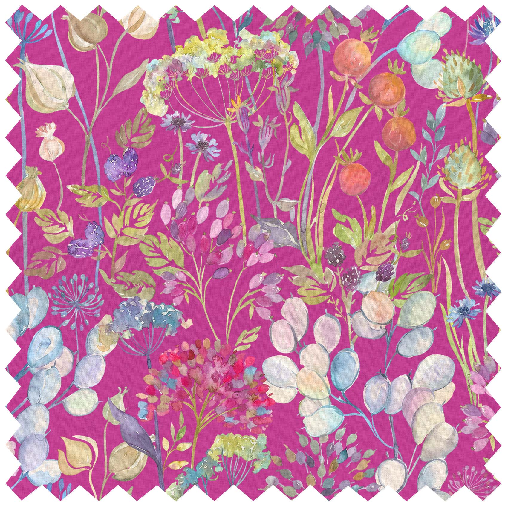 Hedgerow Fuchsia Lomond Pima Lawn Cotton - Dress Fabric