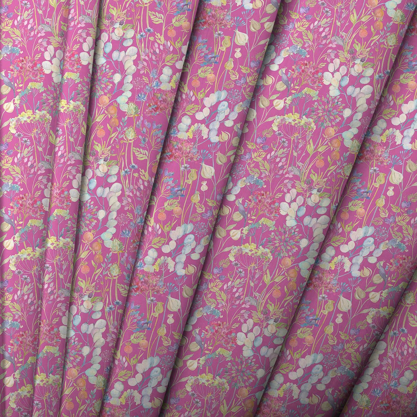 Hedgerow Fuchsia Lomond Pima Lawn Cotton - Dress Fabric