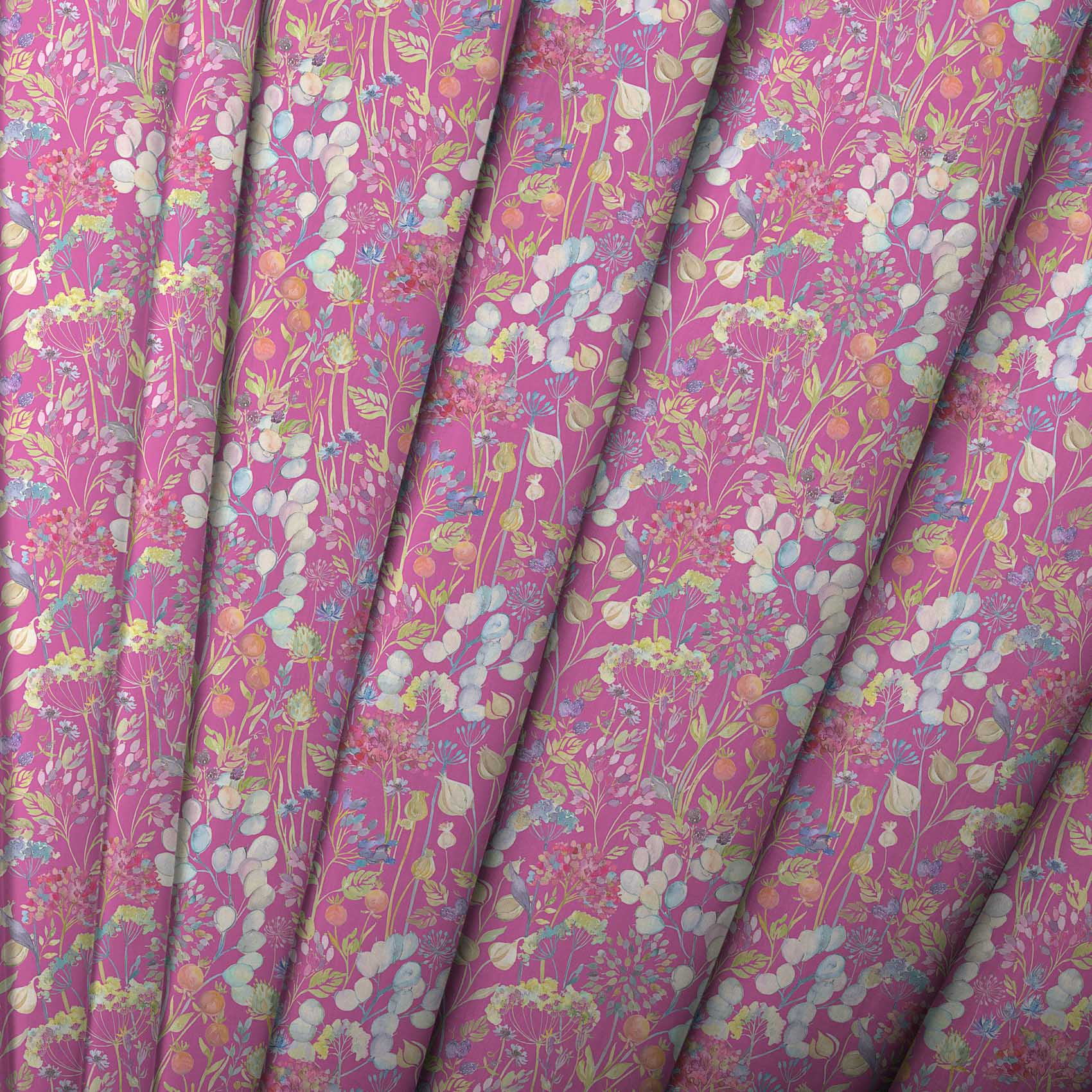 Hedgerow Fuchsia Lomond Pima Lawn Cotton - Dress Fabric