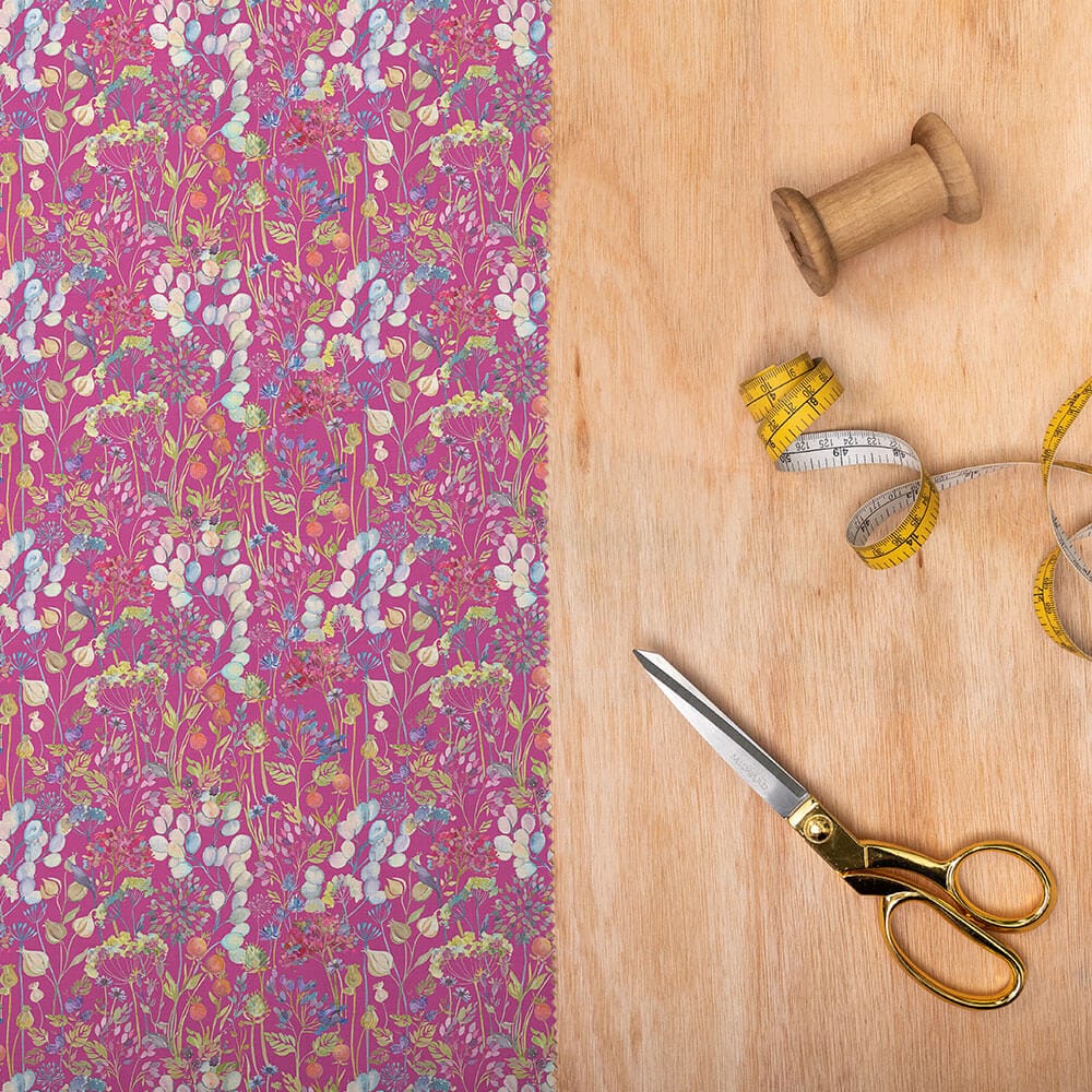 Hedgerow Fuchsia Lomond Pima Lawn Cotton - Dress Fabric