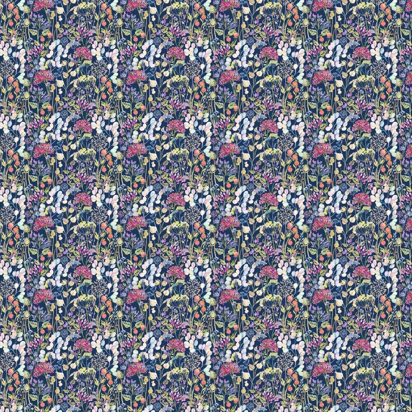 Hedgerow Navy Lomond Pima Lawn Cotton - Dress Fabric