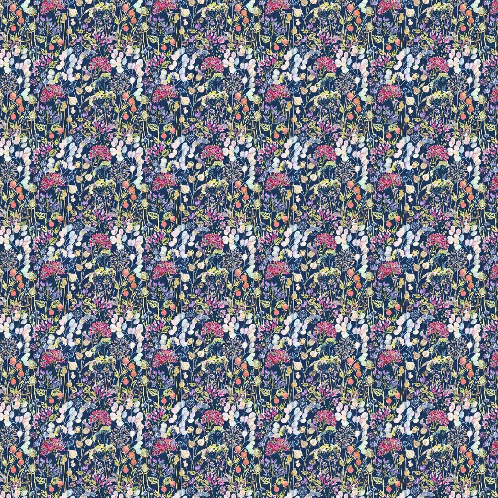 Hedgerow Navy Lomond Pima Lawn Cotton - Dress Fabric