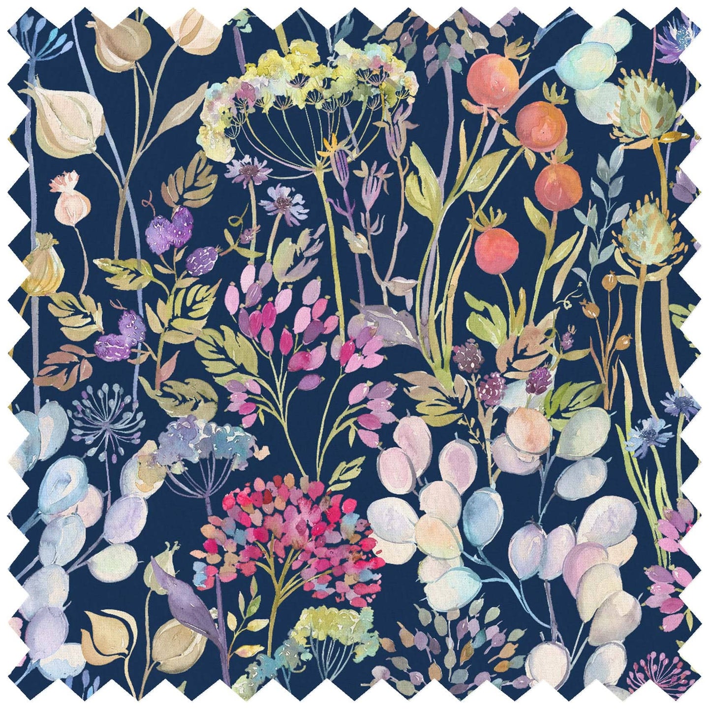 Hedgerow Navy Lomond Pima Lawn Cotton - Dress Fabric