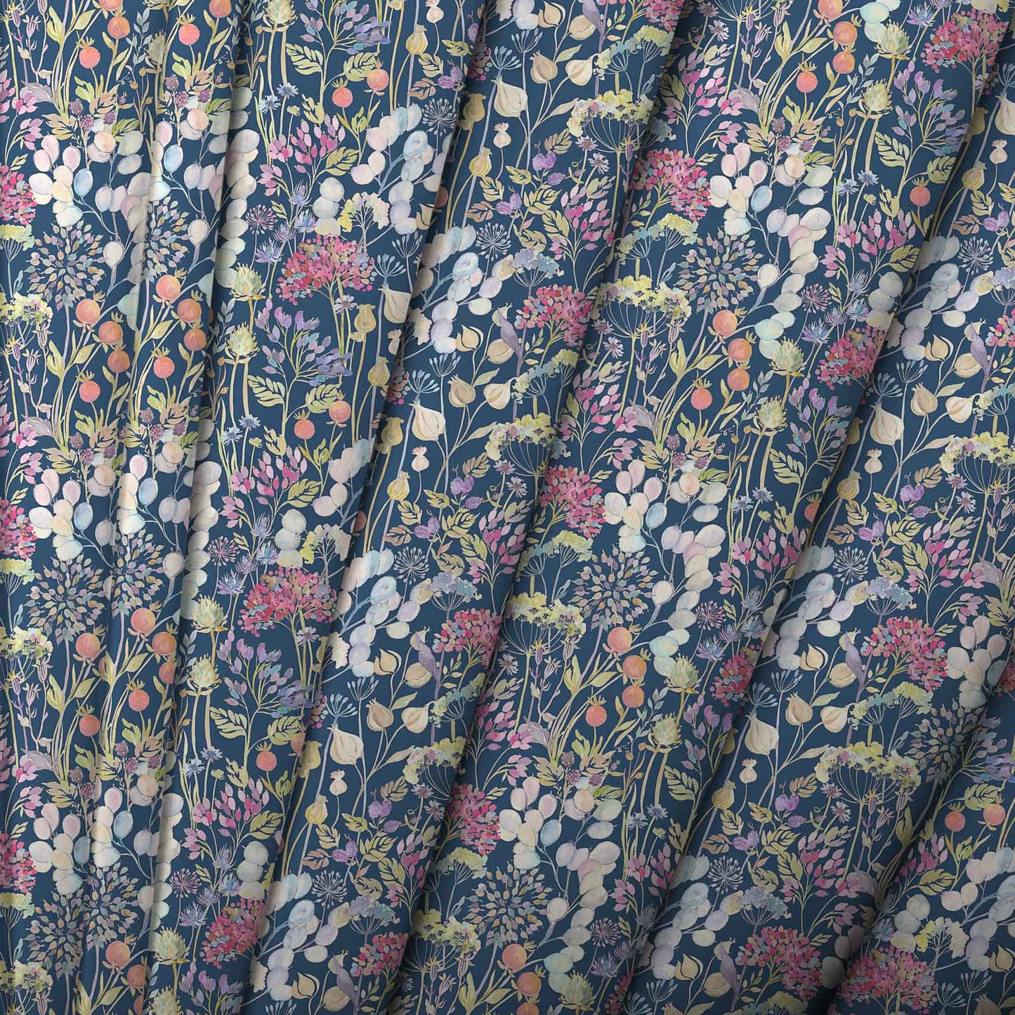 Hedgerow Navy Lomond Pima Lawn Cotton - Dress Fabric