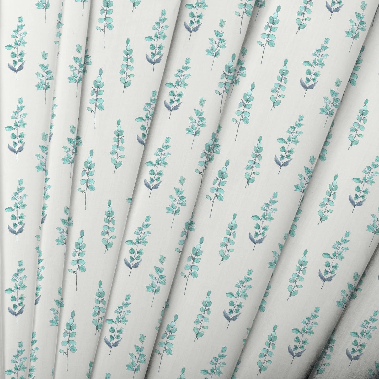 Helaine Aqua Linen Lomond Pima Lawn Cotton - Dress Fabric