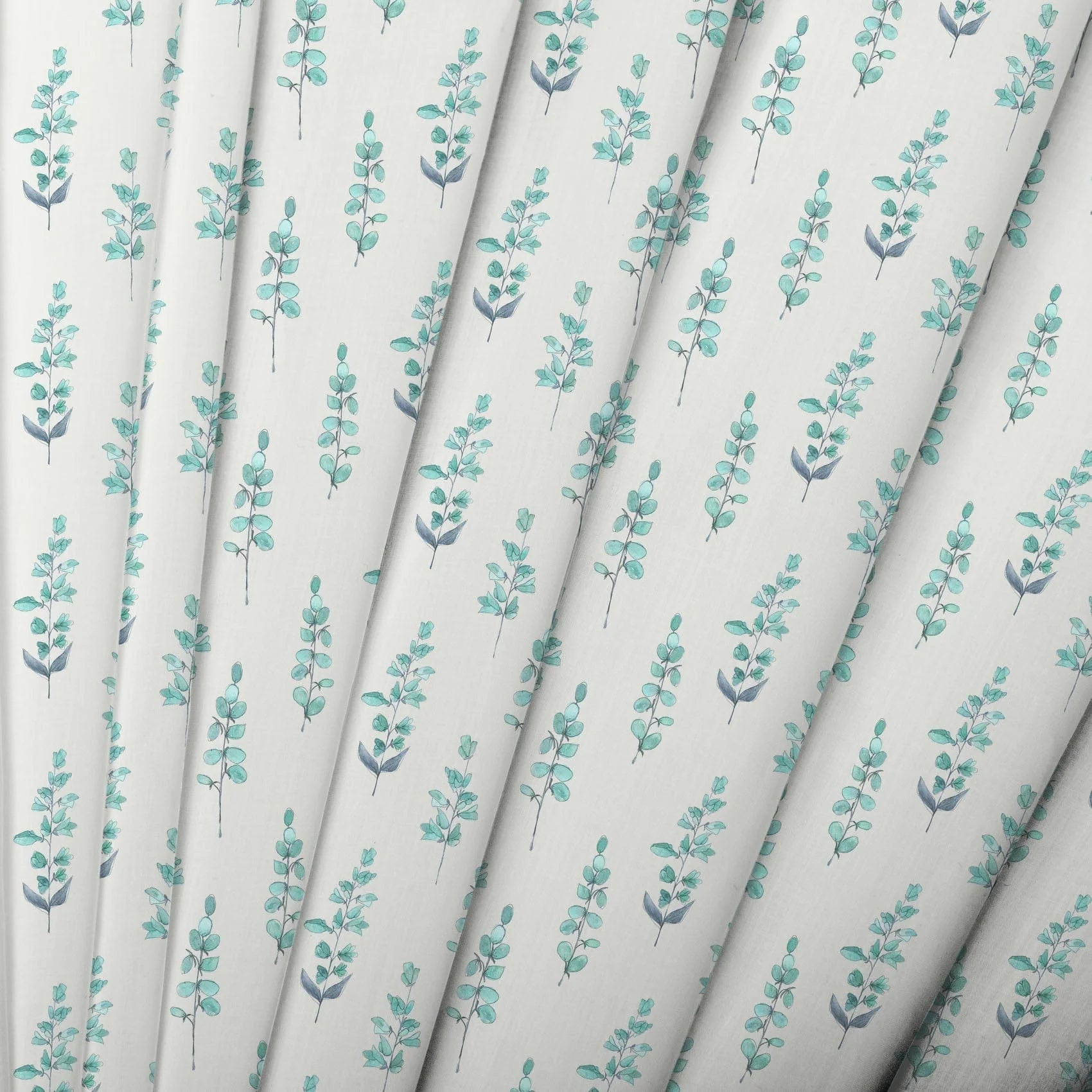 Helaine Aqua Linen Lomond Pima Lawn Cotton - Dress Fabric