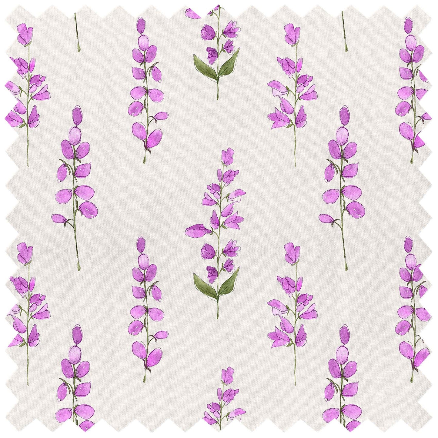 Helaine Fuchsia Ecru Lomond Pima Lawn Cotton - Dress Fabric