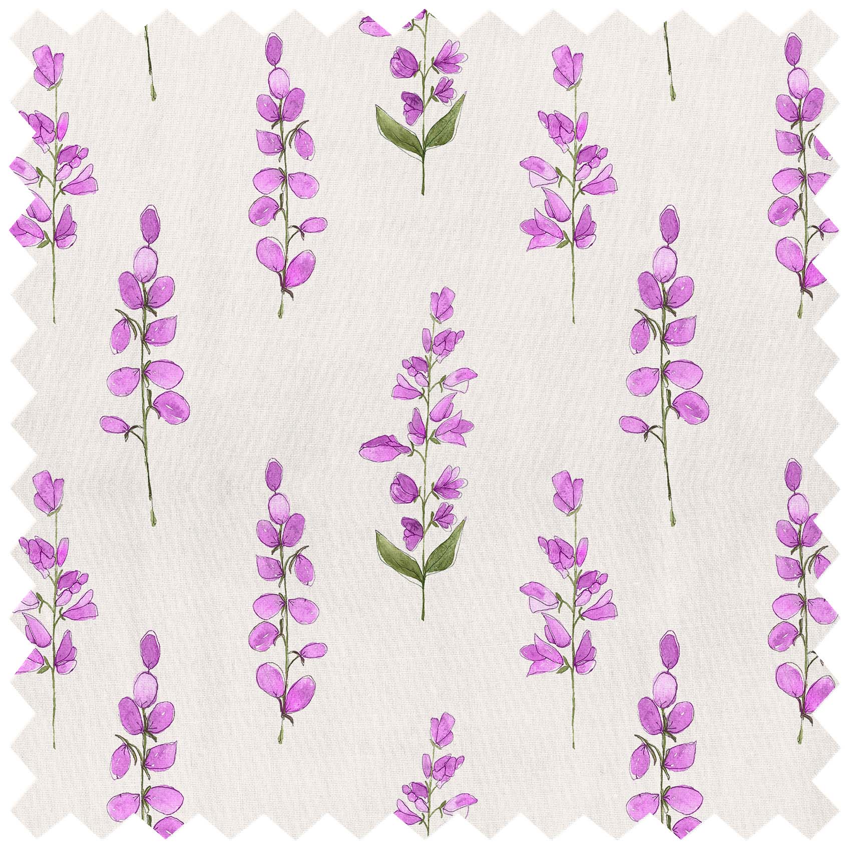 Helaine Fuchsia Ecru Lomond Pima Lawn Cotton - Dress Fabric