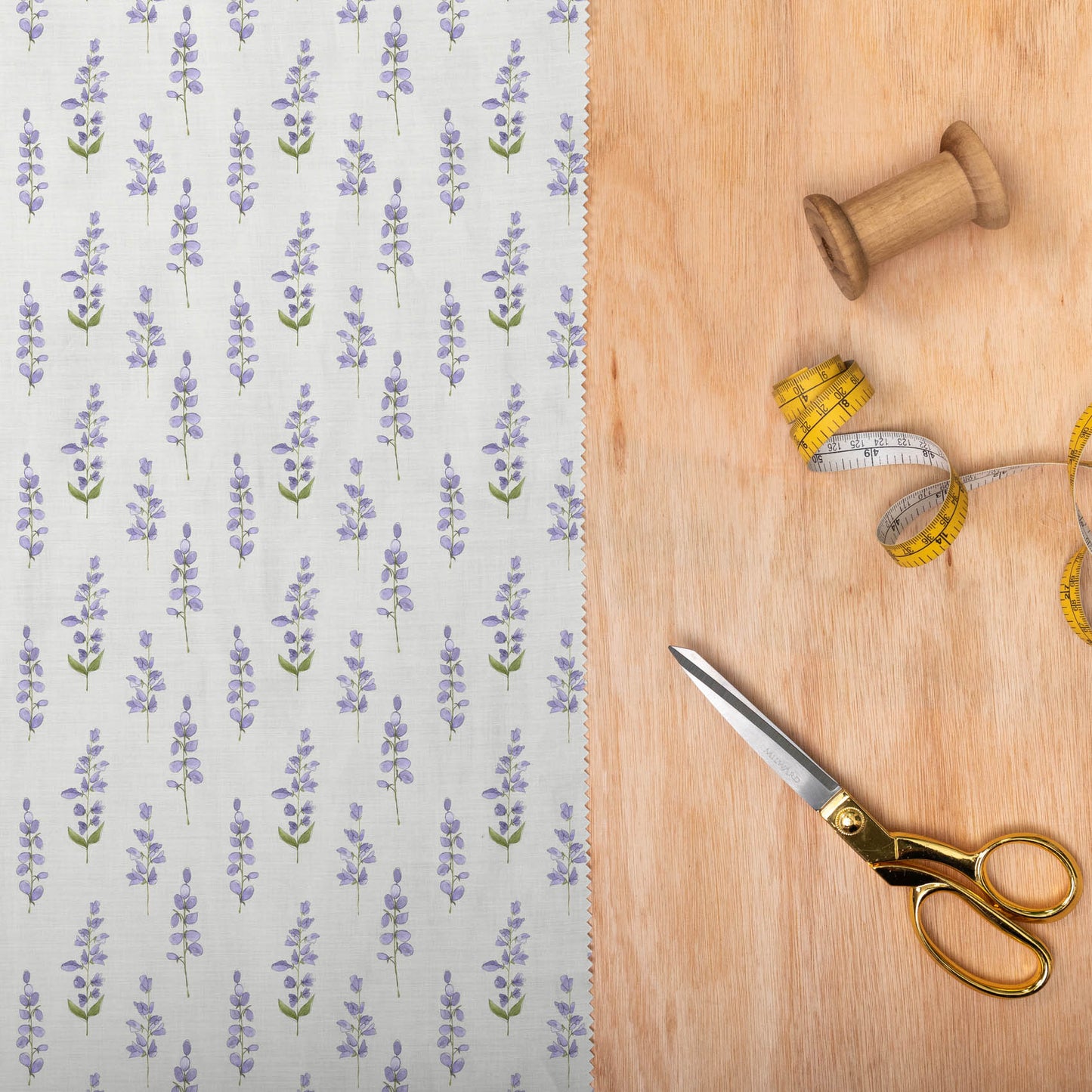 Helaine Lilac Linen Lomond Pima Lawn Cotton - Dress Fabric