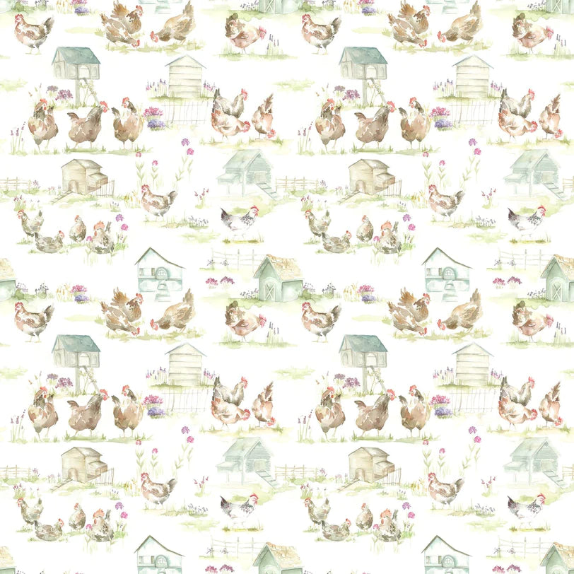 Henny Penny Linen Fabric
