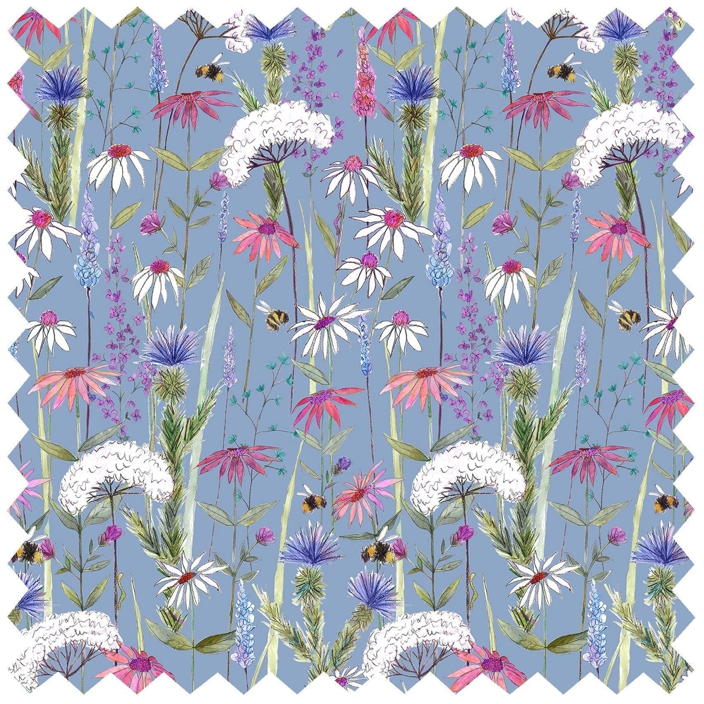 Hermione Bluebell Lomond Pima Lawn Cotton - Dress Fabric