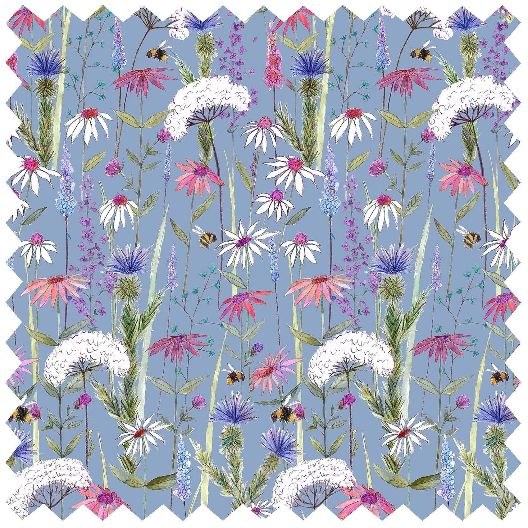 Hermione Bluebell Lomond Pima Lawn Cotton - Dress Fabric