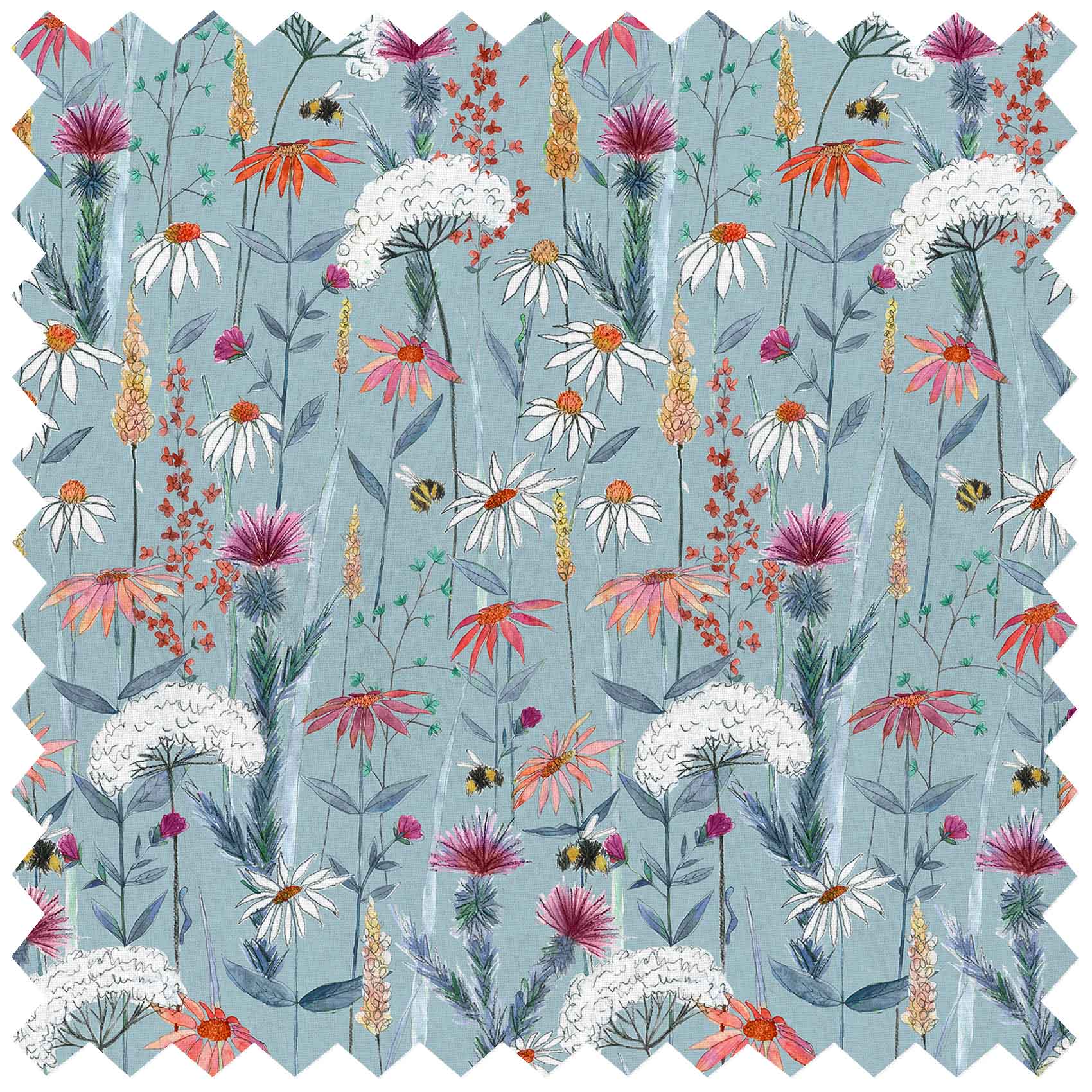 Hermione Cornflower Lomond Pima Lawn Cotton - Dress Fabric