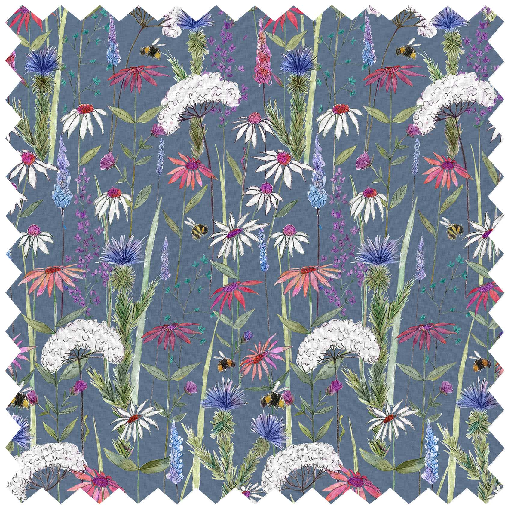 Hermione Indigo Lomond Pima Lawn Cotton - Dress Fabric