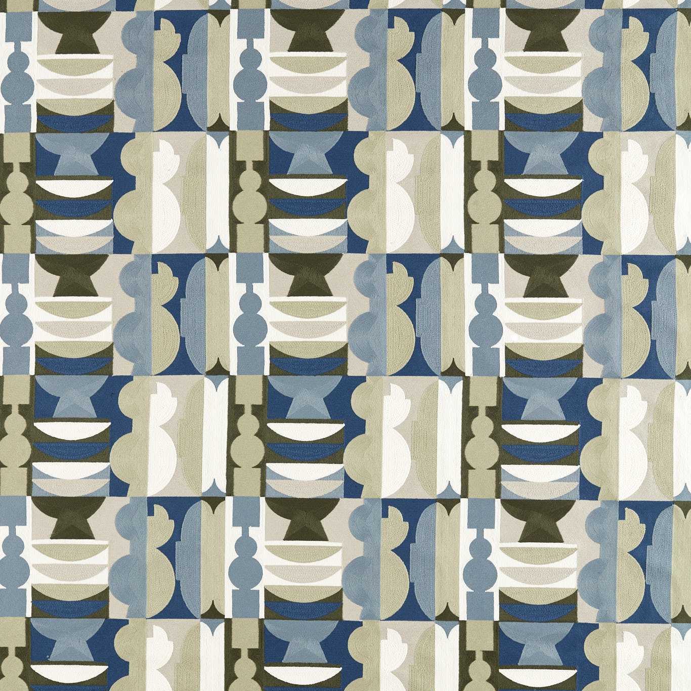 Pot Shop Fabric - Atlantic/Neptune Green - Harlequin - Henry Holland
