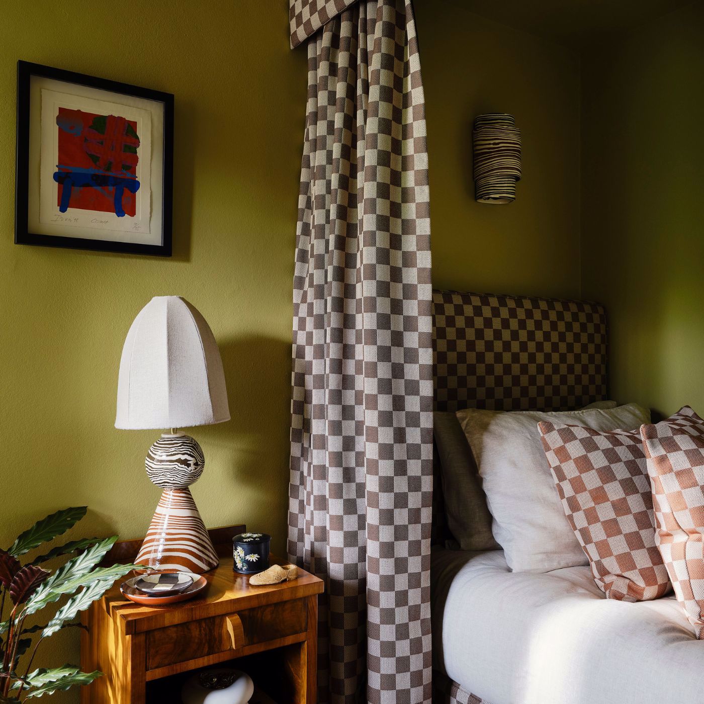 Blenets Check Mini Fabric - Oatmeal - Harlequin - Henry Holland
