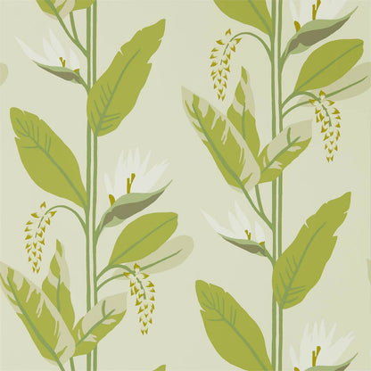 Llenya Wallpaper - Lime/Jade/Pebble - HMIW112238