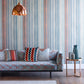 Spectro Stripe Wallpaper - Teal/Sedona/Rust - HMWF111961
