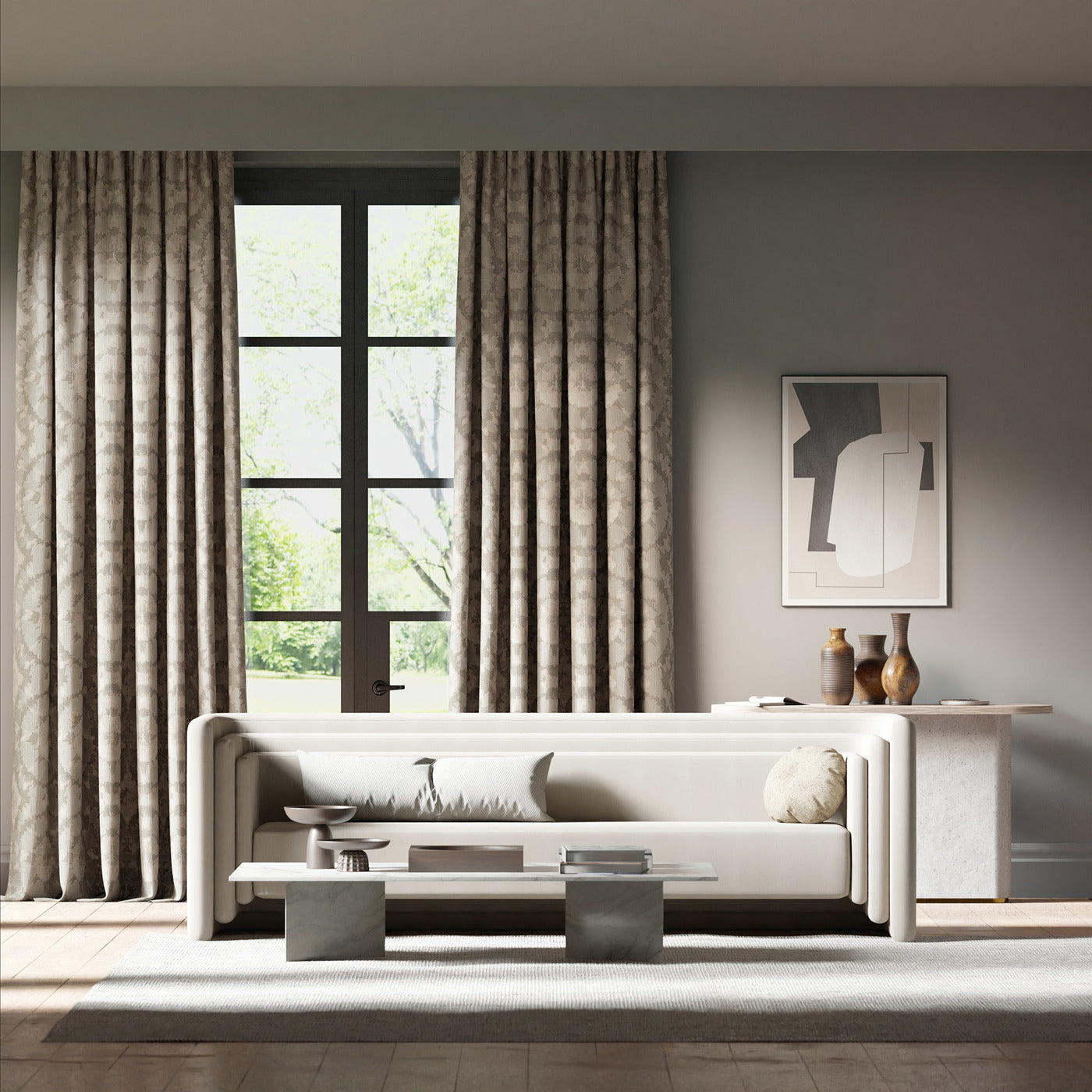 Mizu Room Fabric - Sketched/Beach Path/Hempseed