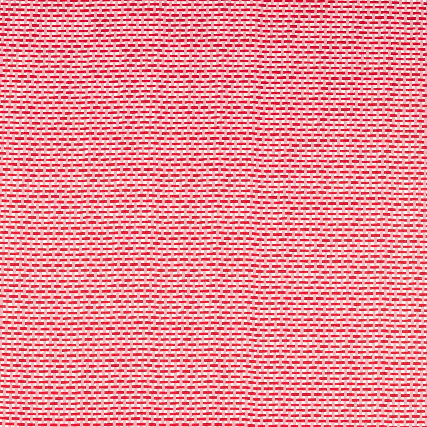 Basket Weave Fabric - Coral/Rose
