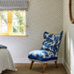 Dappled Leaf Room Fabric - Lapis