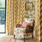 Paper Straw Stripe Room Fabric - Citrine