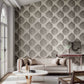 Leaf Wallpaper - Slate/Silver - HTEW112608