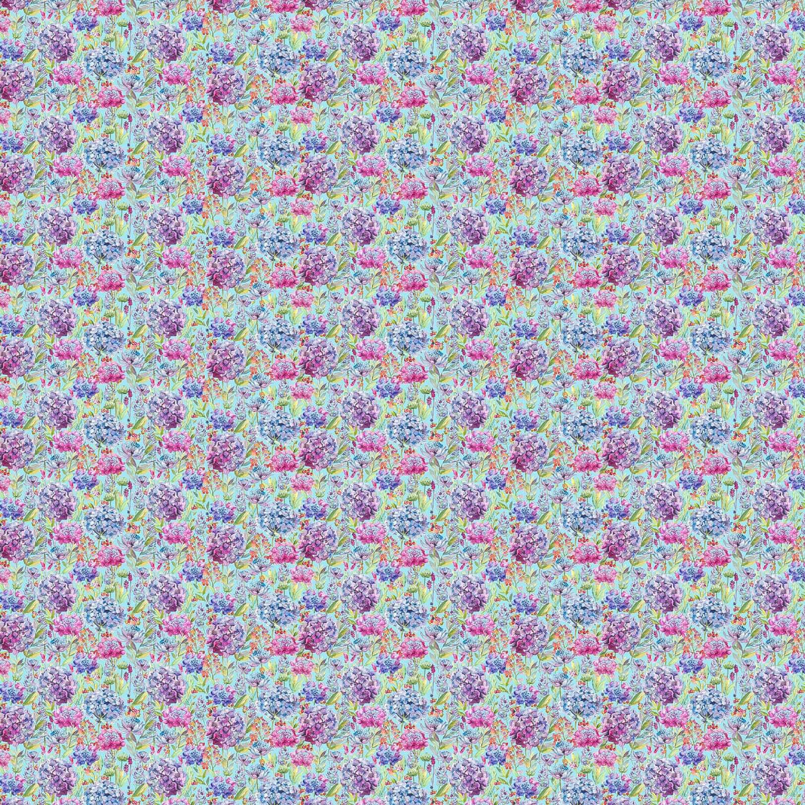 Hydrangea Aqua Lomond Pima Lawn Cotton - Dress Fabric
