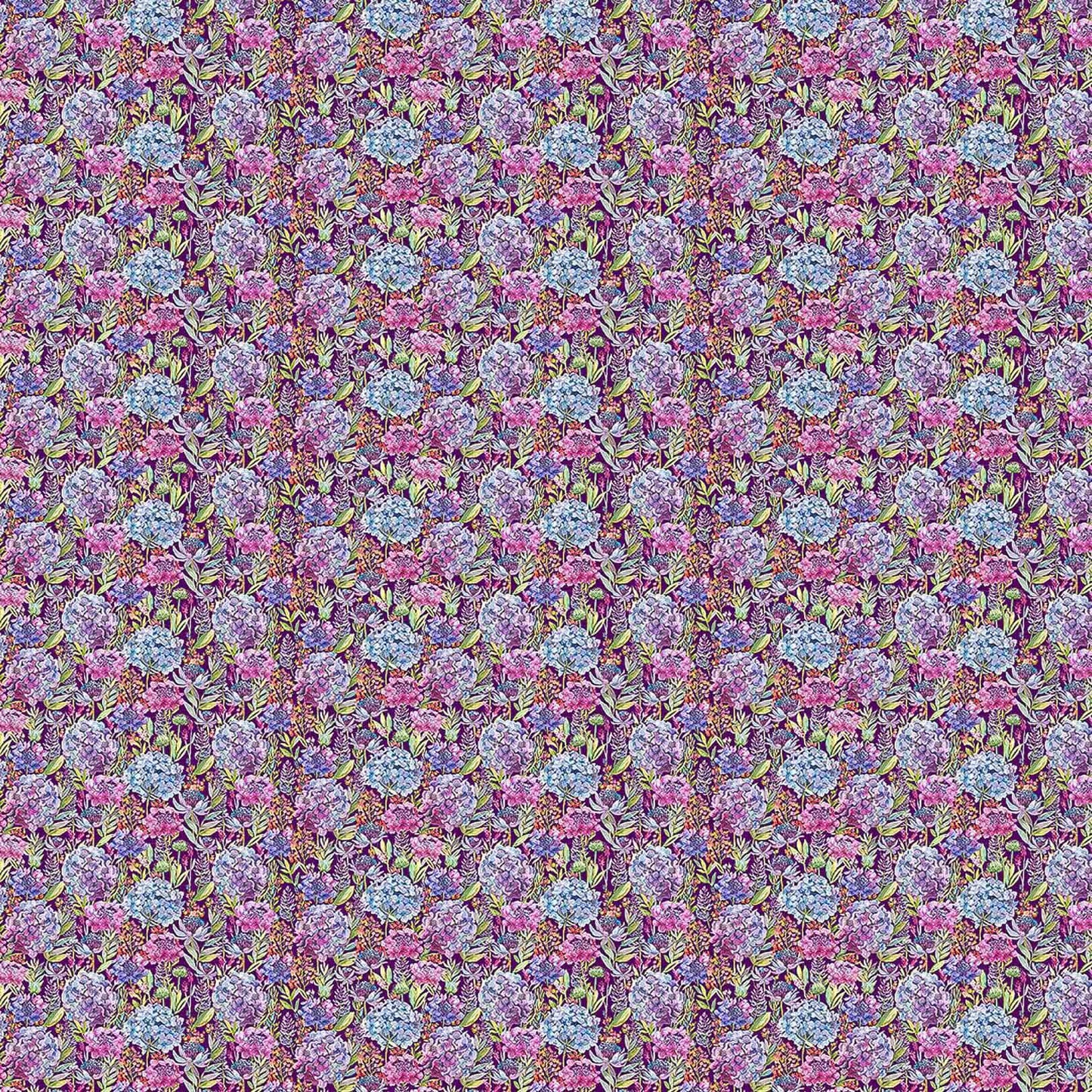 Hydrangea Plum Lomond Pima Lawn Cotton - Dress Fabric