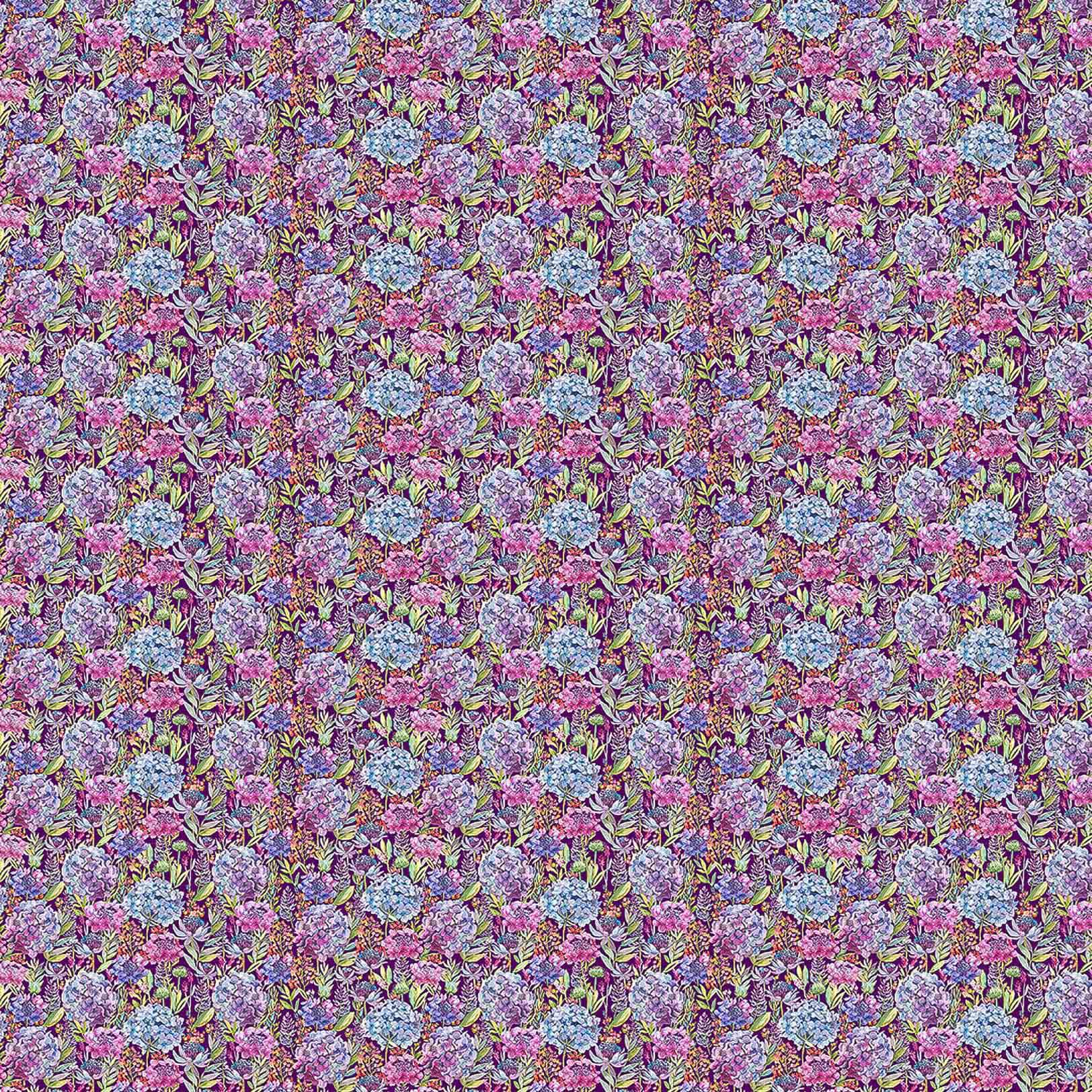 Hydrangea Plum Lomond Pima Lawn Cotton - Dress Fabric