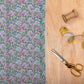 Hydrangea Teal Lomond Pima Lawn Cotton - Dress Fabric