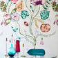 Quintessence Wallpaper - Lagoon/Cerise - HZAP111775