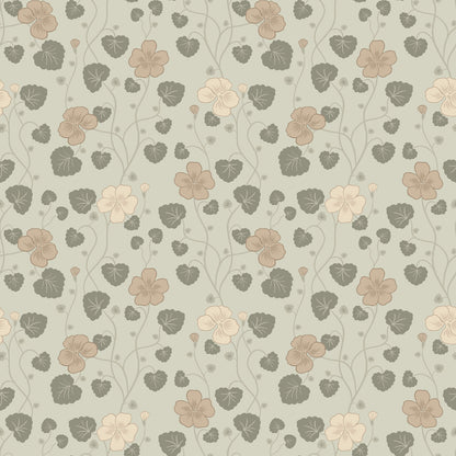 Hallie Wallpaper - Pearl - Summer Gray
