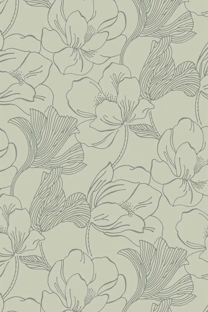 Helleborus Wallpaper - Green - 5609