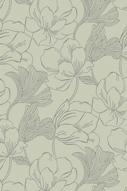 Helleborus Wallpaper - Green - 5609 - Farrow & Ball