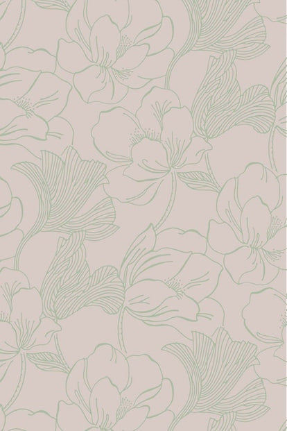 Helleborus Wallpaper - Whirlybird - 5608 - Farrow & Ball
