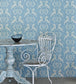 Heraldic Lion Wallpaper - Wedgewood Blue - BG1100101 - Barneby Gates