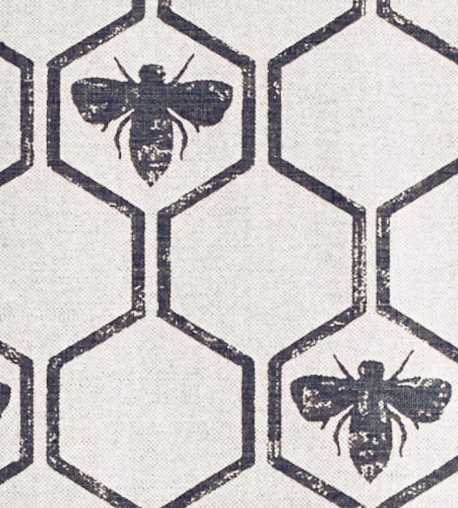 Honey Bees Fabric - Charcoal - BGF010-301 - Barneby Gates