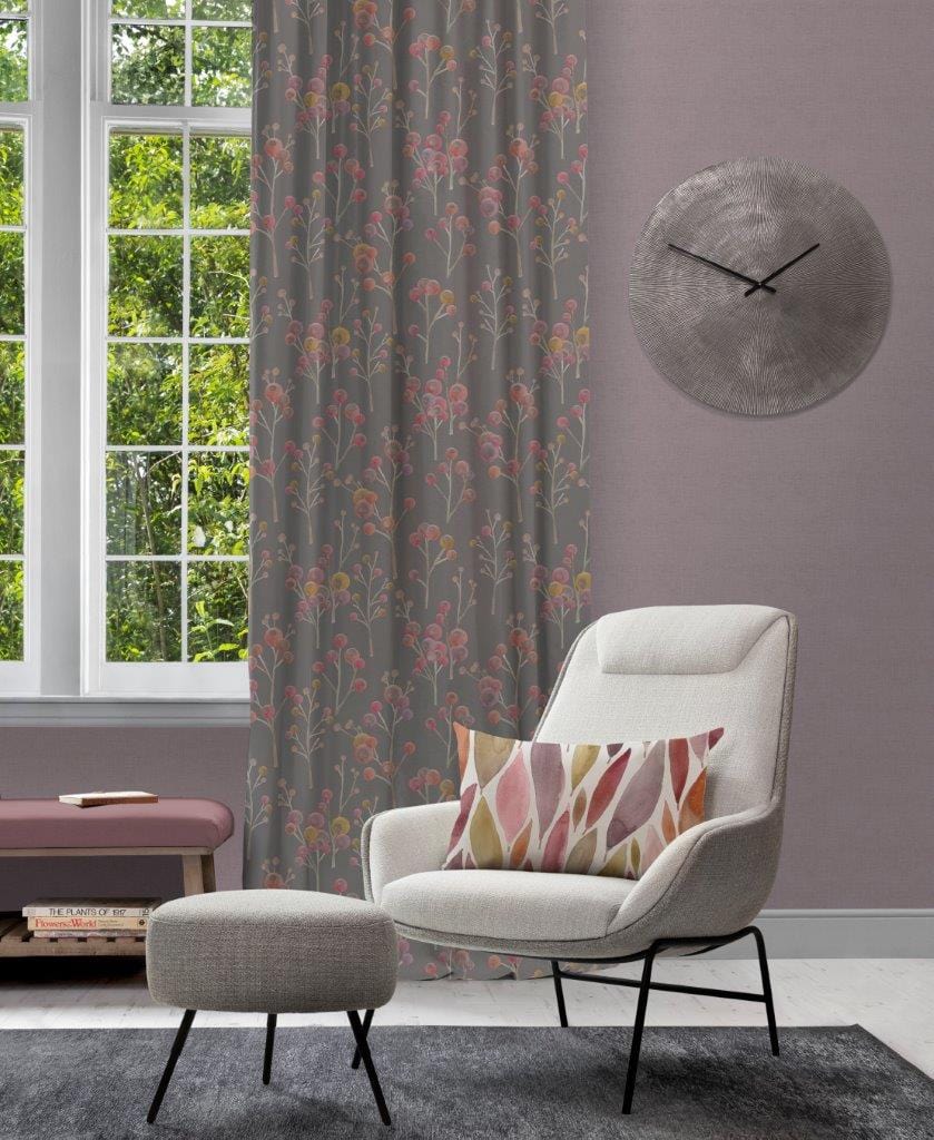 Ichiyo Blossom Mulberry Room Fabric