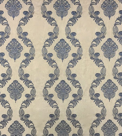 Pasha Embroidery Fabric - Blue