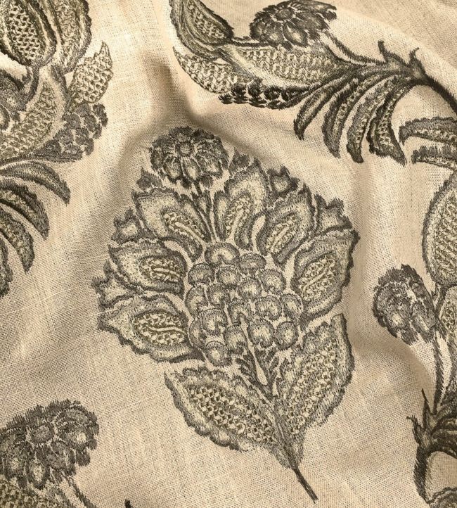 Pasha Embroidery Fabric - Gray