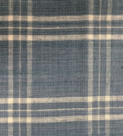 Peverell Check Fabric - Blue