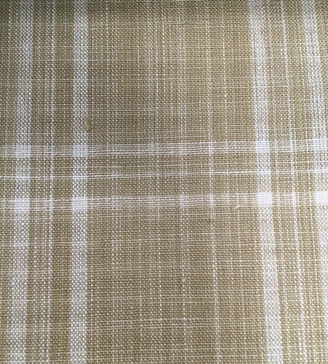 Peverell Check Fabric - Sand