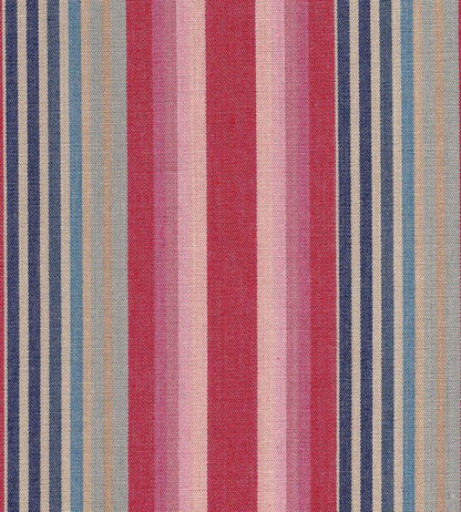 Quay Stripe Fabric - Red