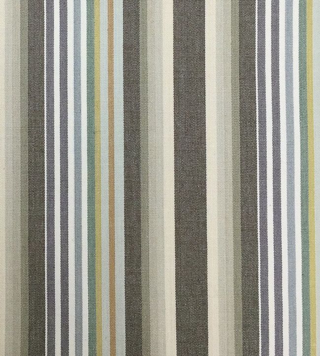 Quay Stripe Fabric - Gray